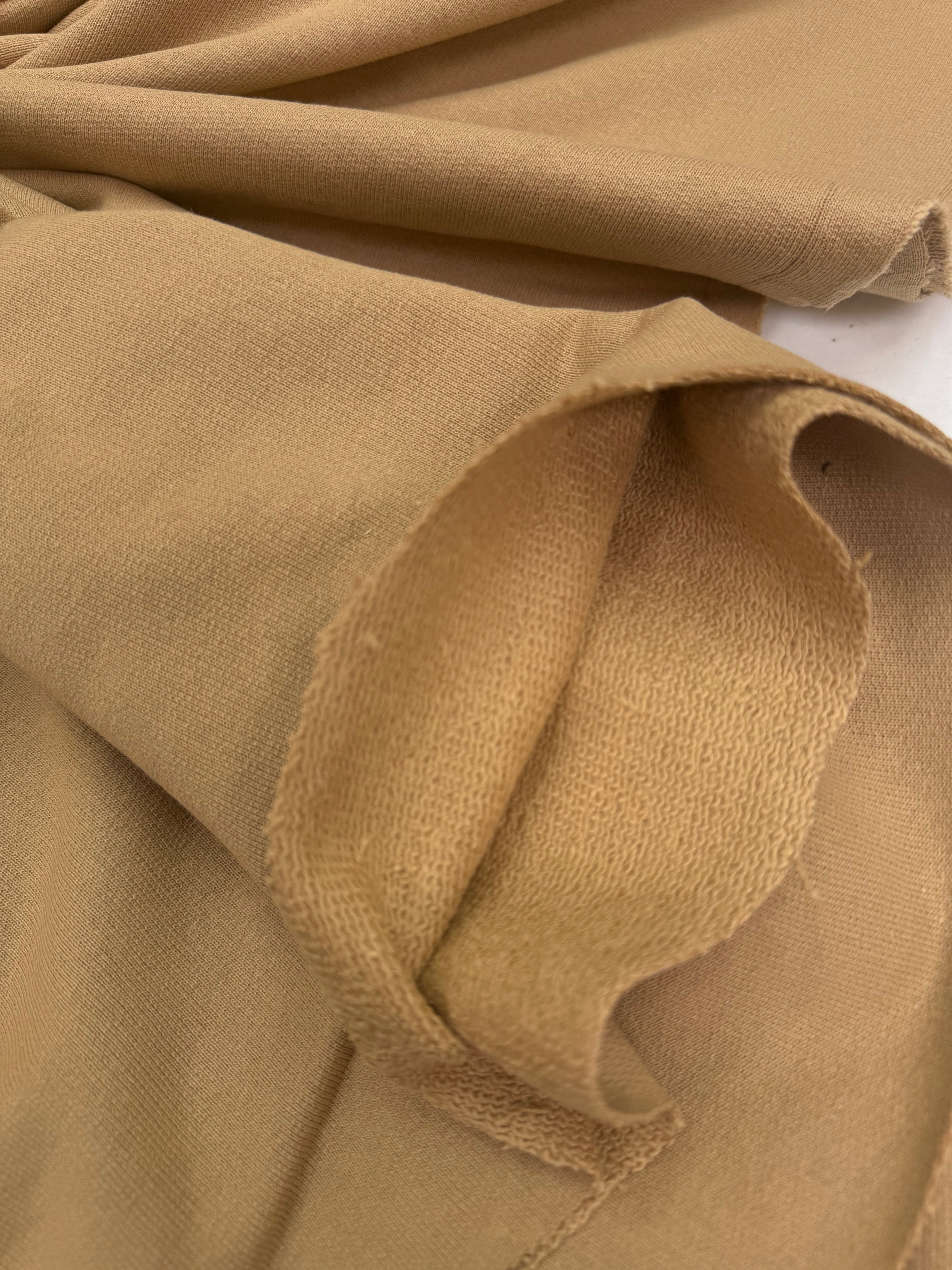 French Terry bio katoen beige