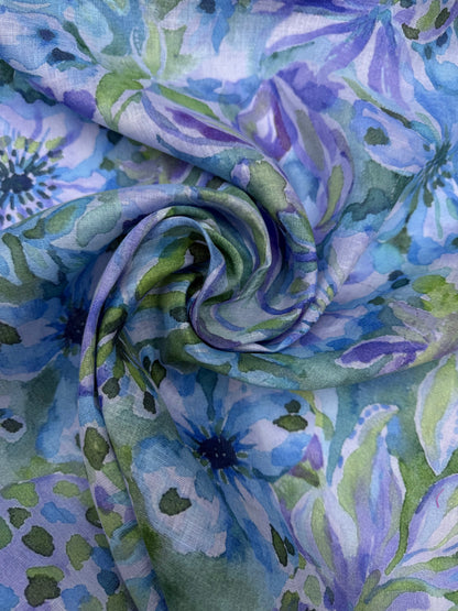 SS2026 Linnen exclusieve print waterverf pastel floral