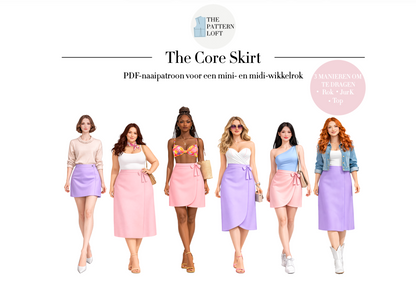 Patroon The Core Skirt / Wikkelrok