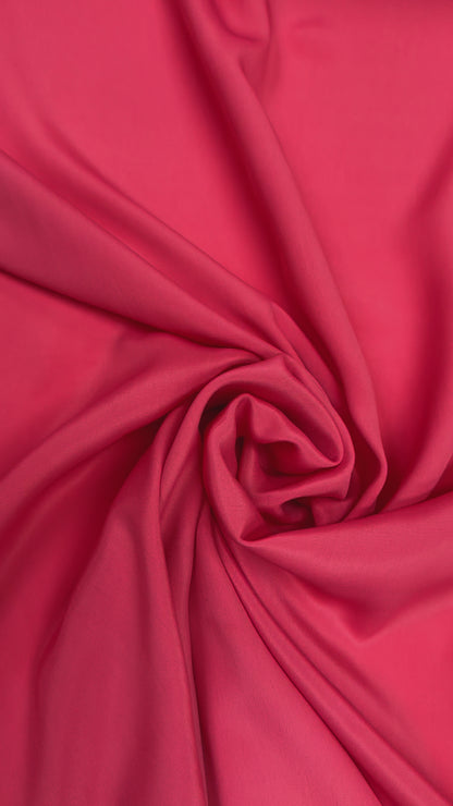 Crepe accetaat zijden koraal roze