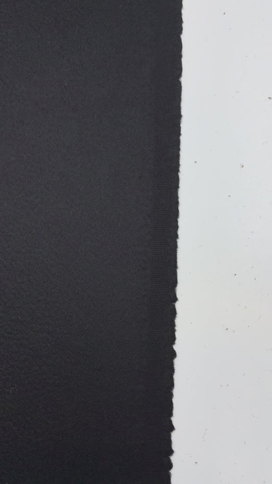 Cashmere wol mantel zwart