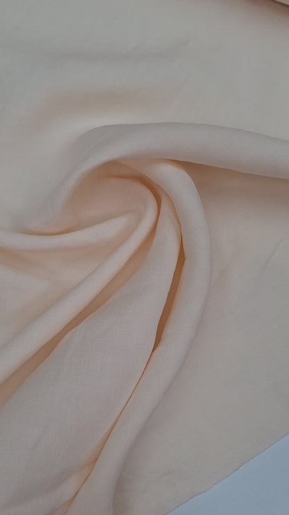 Stevige linnen peach
