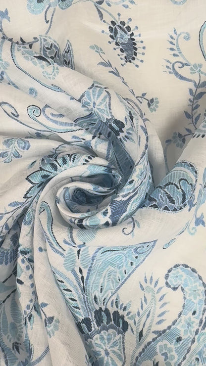 SS2026 Linnen Paisley denim colors