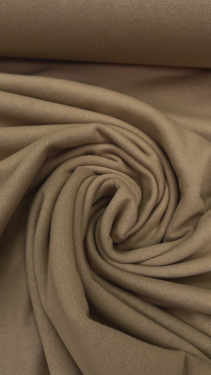 French Terry bio katoen beige