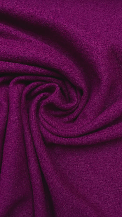 Boiled wool / viscose cerise