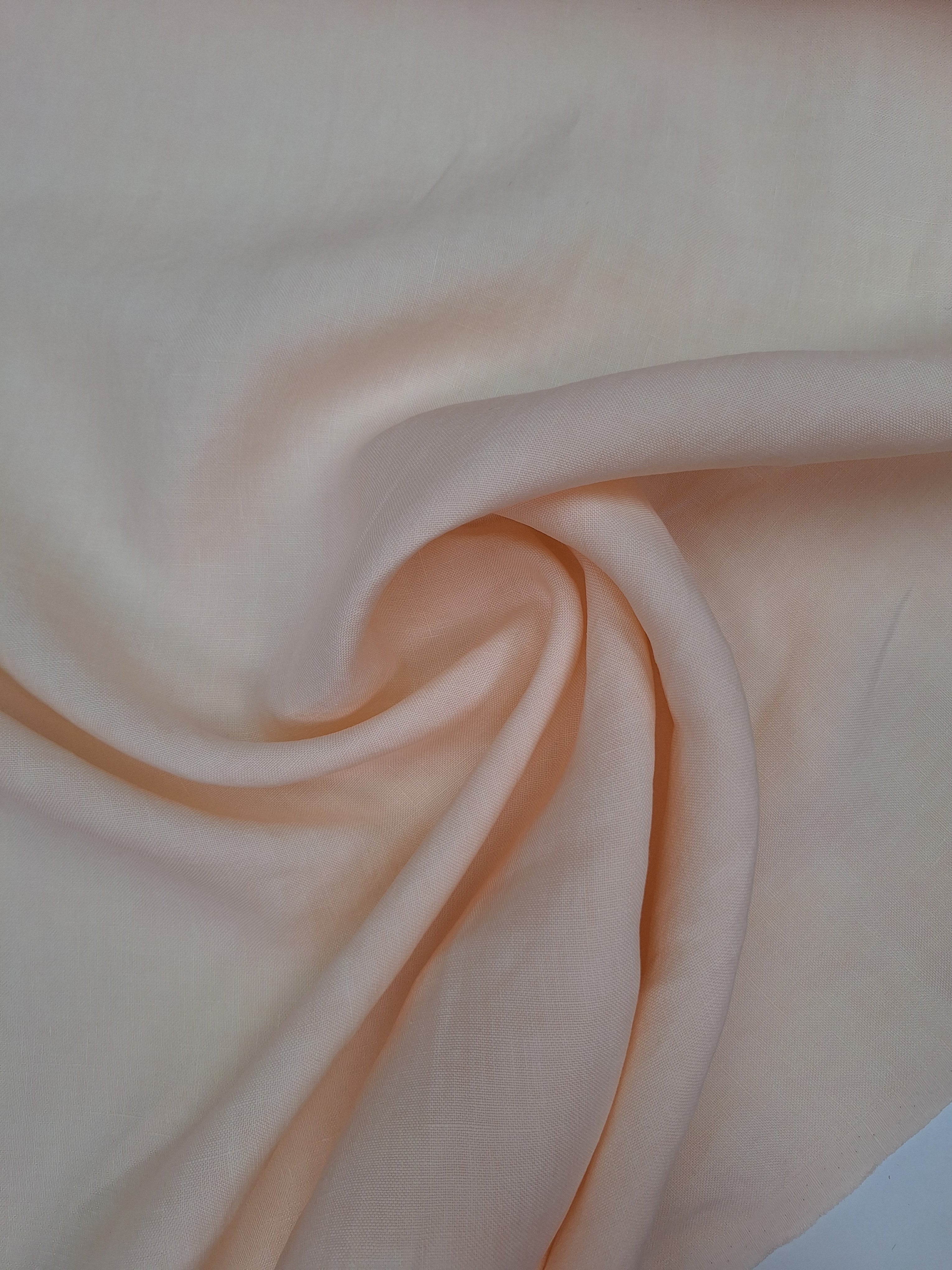 Stevige linnen peach