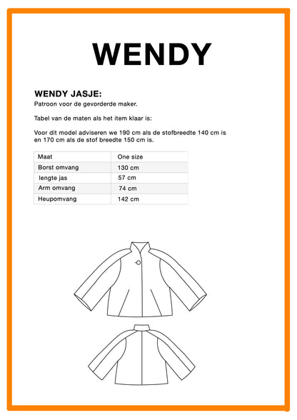 Patroon Wendy geprinte versie