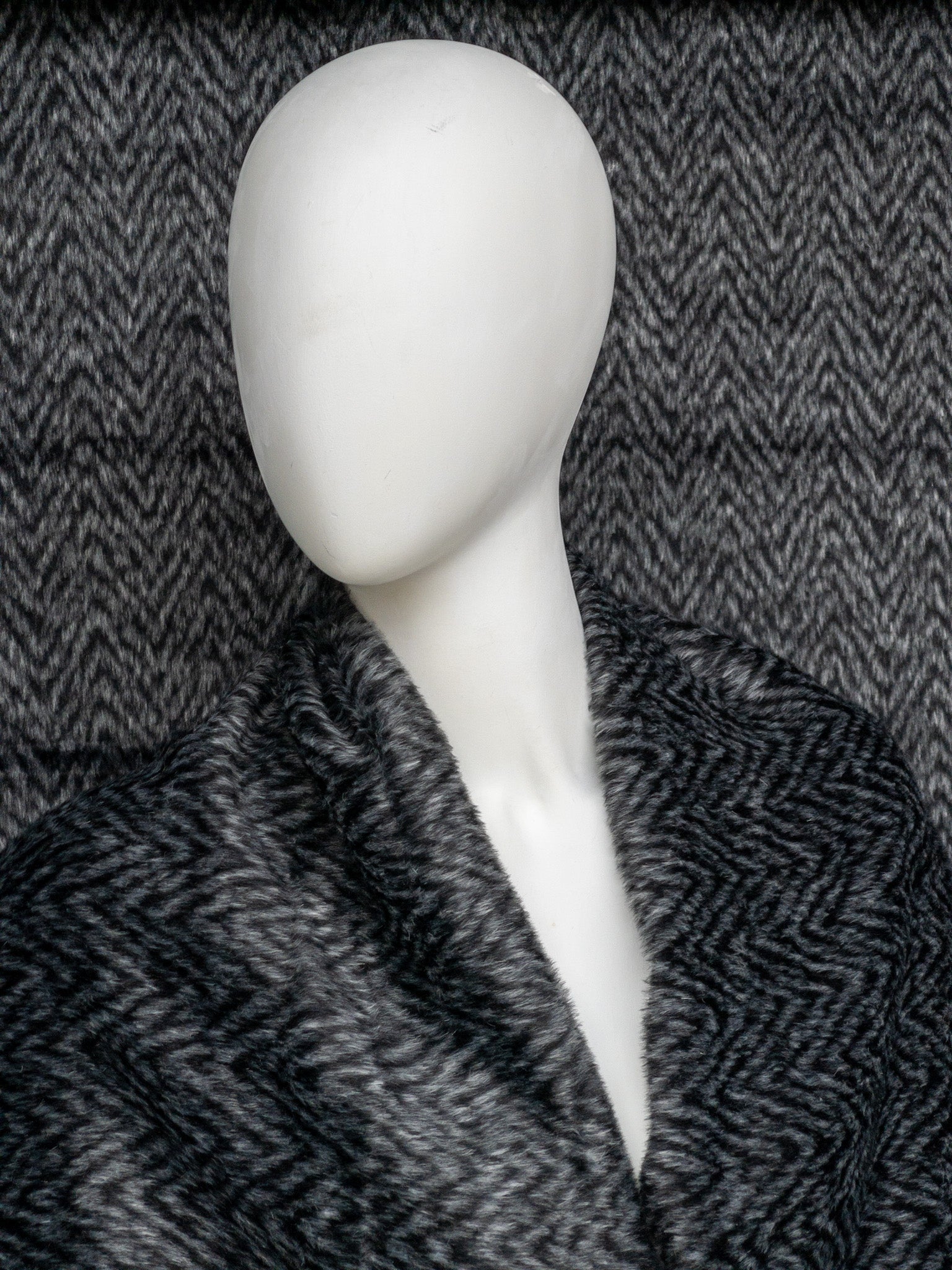 Mohair visgraat van bekend modehuis
