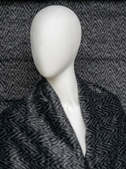 Mohair visgraat van bekend modehuis