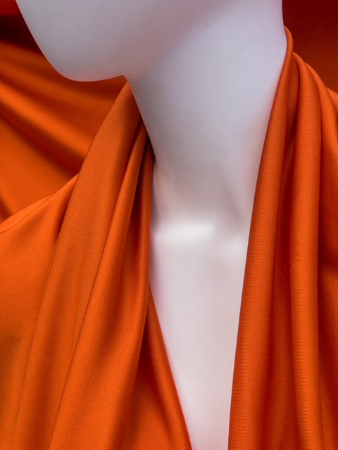 Zijden tricot oranje